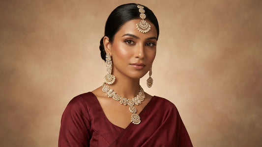 Kundan Pearl Bridal Jewellery Set