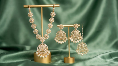 Royal Layered Kundan Pearl Necklace Set